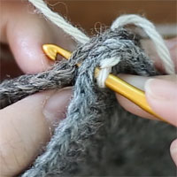 全目の引き抜きはぎ[4]手前→向こうの順で拾う