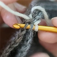 半目の引き抜きはぎ[4]以降同様に半目を拾う