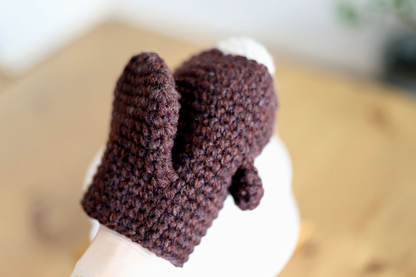 かぎ針編み くまパペット 口のつくり