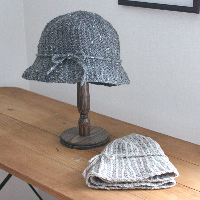 かぎ針編み 有料編み図 冬のハット