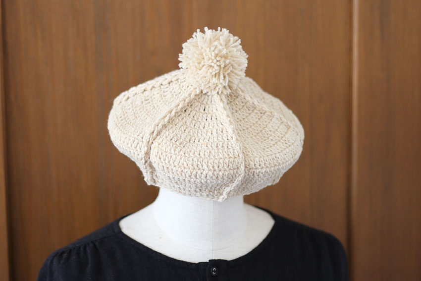 かぎ針編み シックスベレー 正面画像