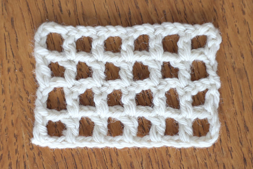 方眼編み 編み地