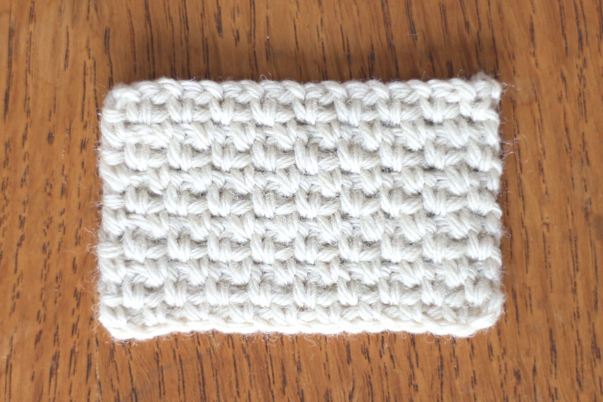 よね編み 編み地