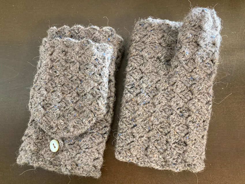 わみさんの「指出しミトン」かぎ針編み 作品