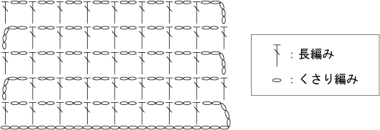 方眼編み 編み図 例