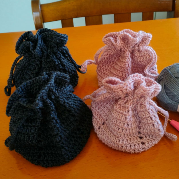 まろたんさんの「巾着ポーチ」かぎ針編み 作品2