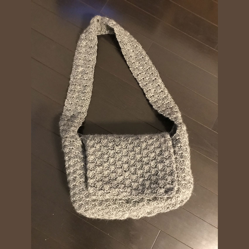 レオンレモンさんの「冬糸ショルダー」かぎ針編み 作品