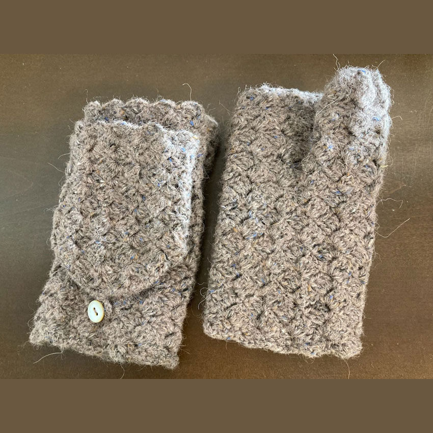 わみさんの「指出しミトン」かぎ針編み 作品