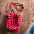 かぎ針編み 無料編み図 おつかいショルダー バッグ