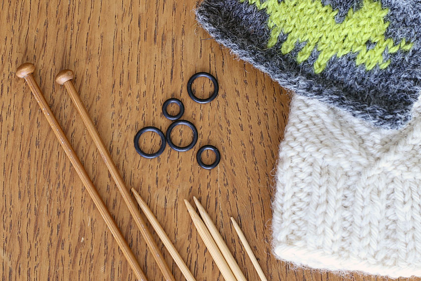 棒針編み 目数リング