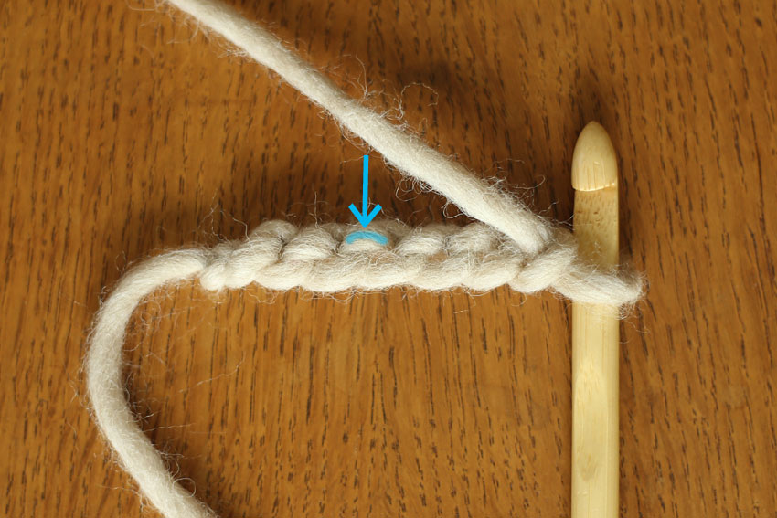 かぎ針編み くさりの裏山