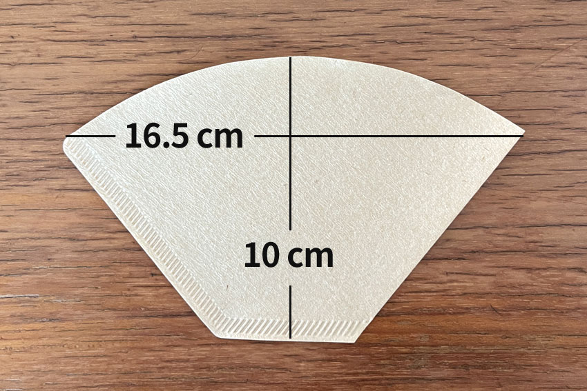 かぎ針編み コーヒーフィルターポーチ フィルターサイズ