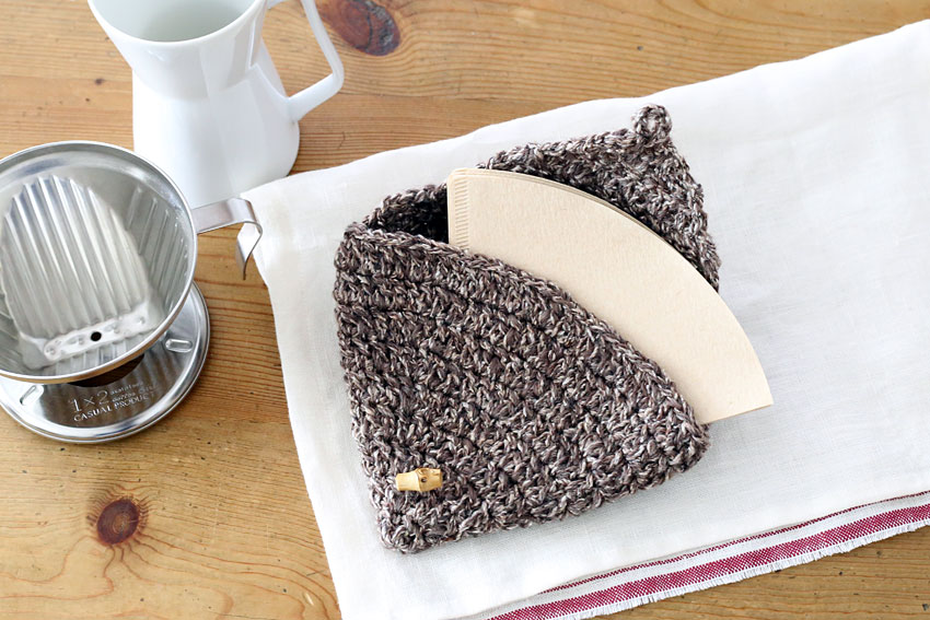 かぎ針編み コーヒーフィルター 入れ