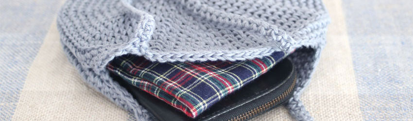 かぎ針編み無料編み図［バッグ・袋もの］